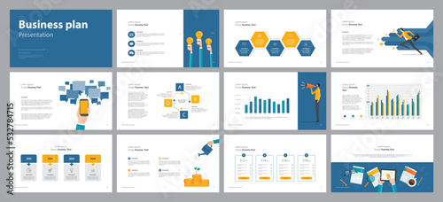 business presentation template design backgrounds and page layout design for brochure, book, magazine, annual report and company profile, with info graphic elements graph design concept