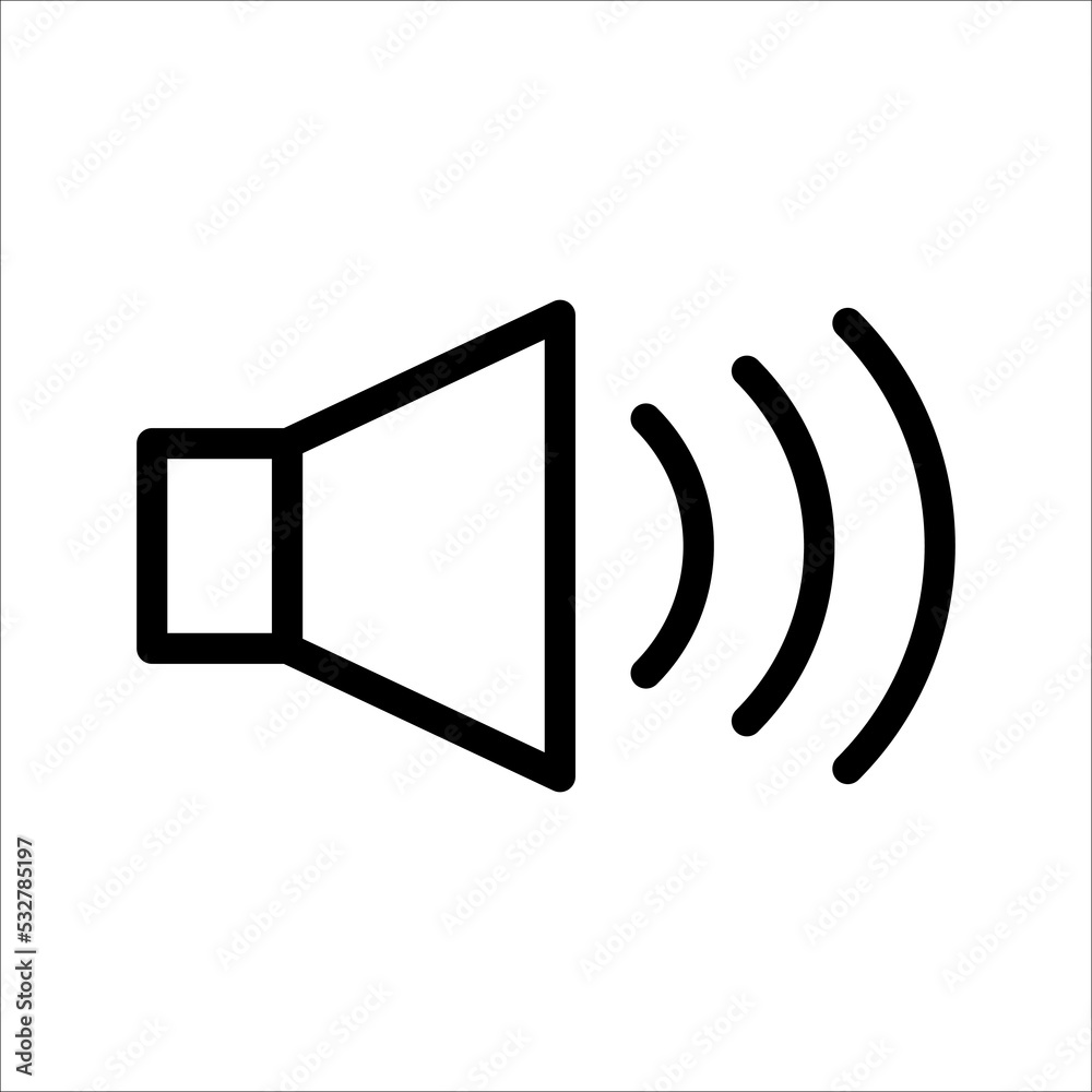 loudspeaker icon vector, stock vector illustration flat design style loudspeaker icon vector, stock vector illustration flat design style