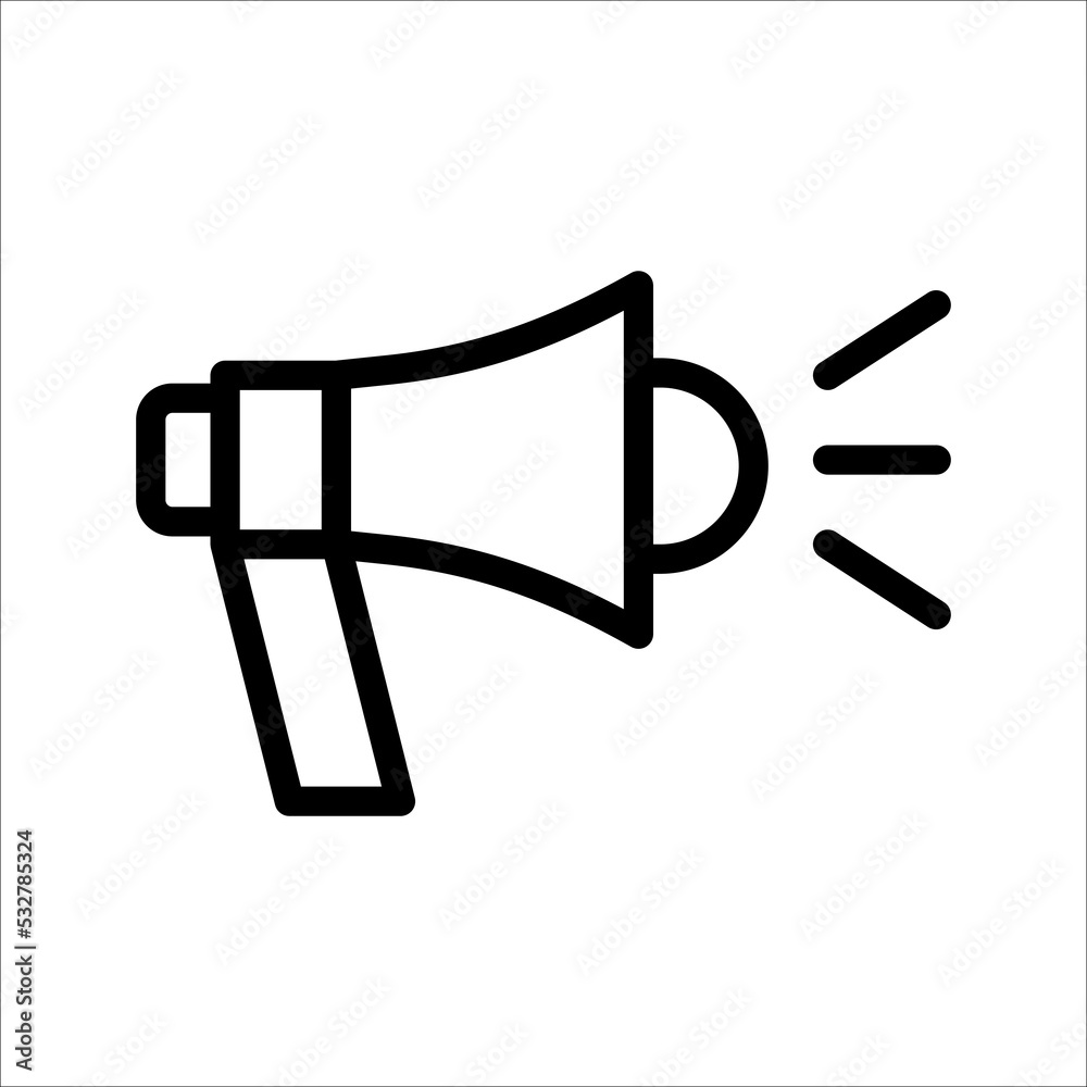 loudspeaker icon vector, stock vector illustration flat design style loudspeaker icon vector, stock vector illustration flat design style