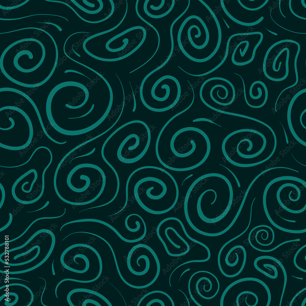 Irregular spiral and swirl seamless pattern texture background. Irregular spiral and swirl seamless pattern texture background.