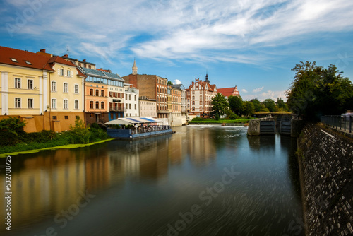 view of the old town at the river