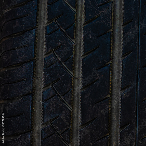 old car tire close up © AlexTow