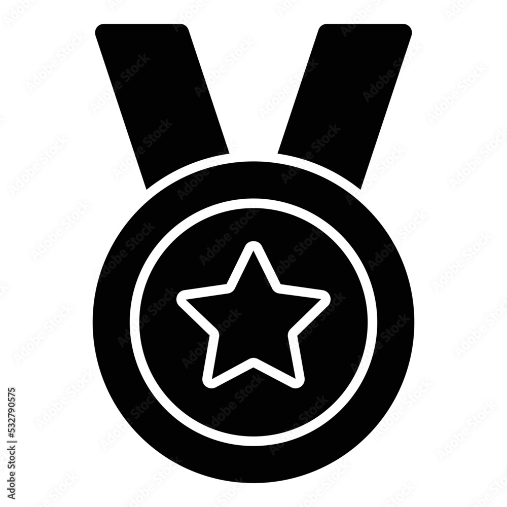 Modern design icon of medal Modern design icon of medal
