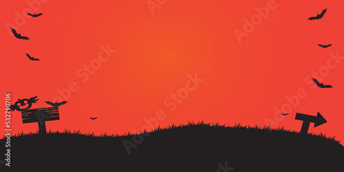 a helloween themed background with the color of the twilight sky