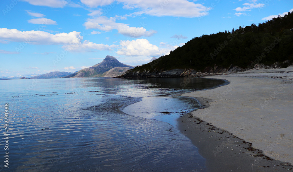 Summer on an arctic beach. Summer on an arctic beach.