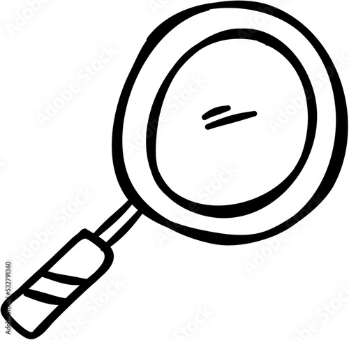 Magnifying Glass Doodle Icon