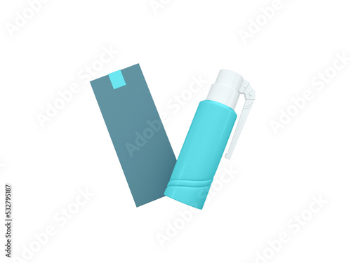 Transparent Air Freshener Spray Bottle Packaging Image
