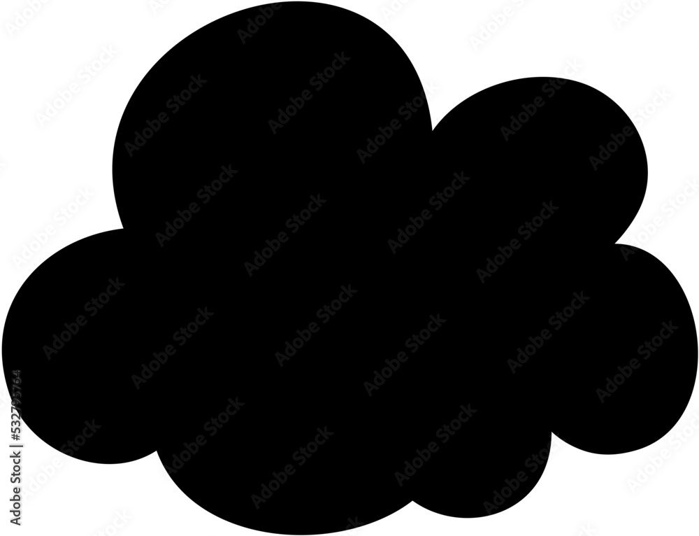 Cartoon Cloud Silhouette
