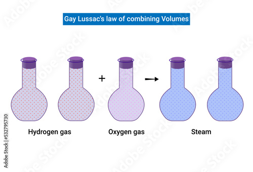 Gay Lussac's law of combining volumes photo