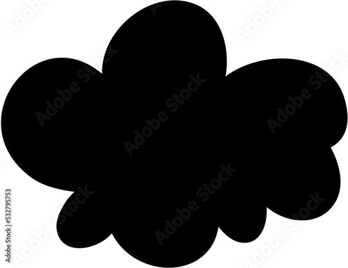 Cartoon Cloud Silhouette