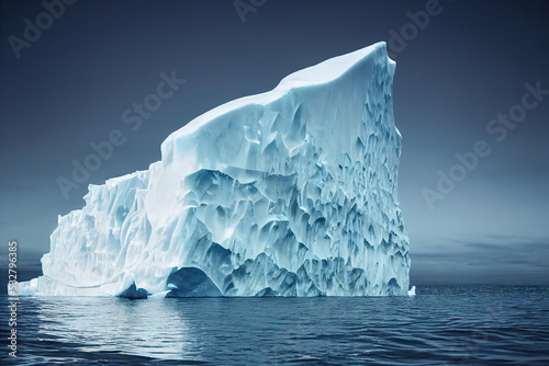 Obraz na płótnie Large iceberg floating in the sea w salonie