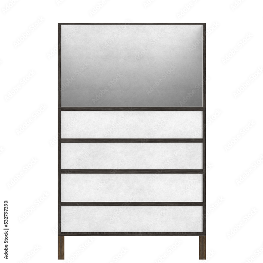 3D rendering illustration of a Japanese table lamp 3D rendering illustration of a Japanese table lamp