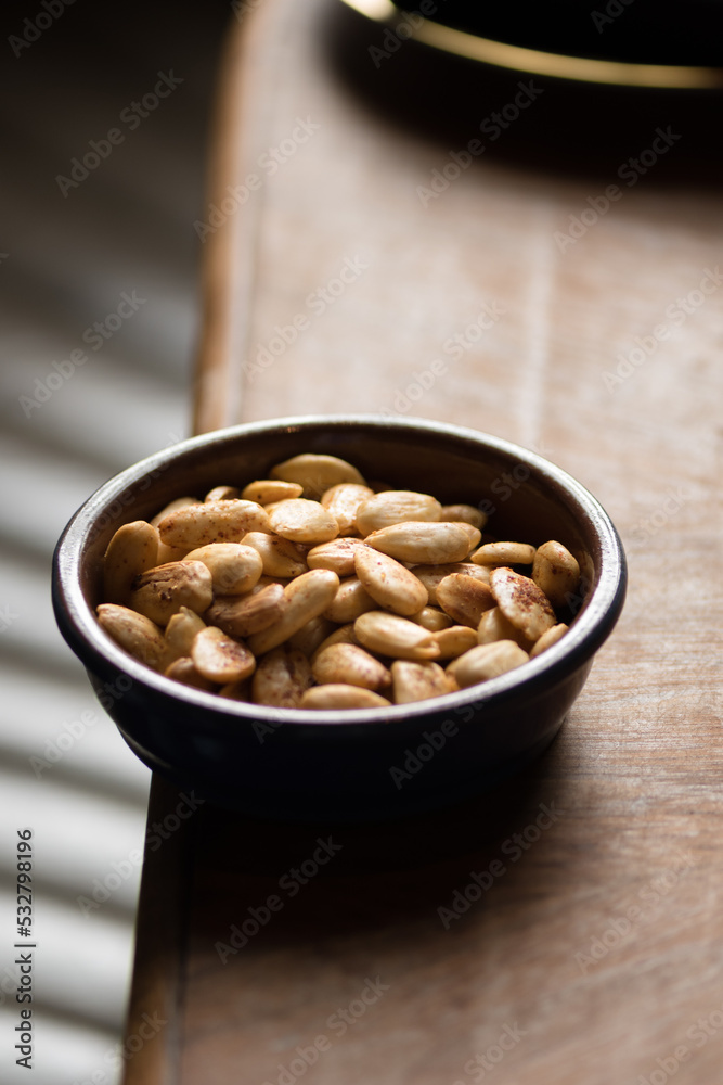 Almonds in bowl Almonds in bowl