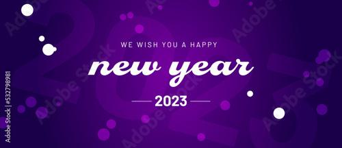 Happy new year 2023 banner 