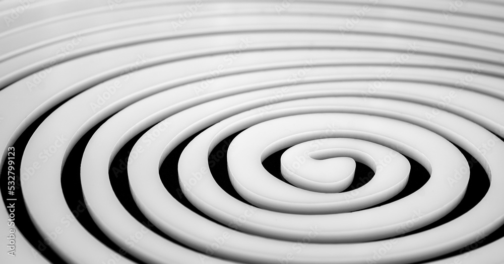 Obraz premium Simple white spiral