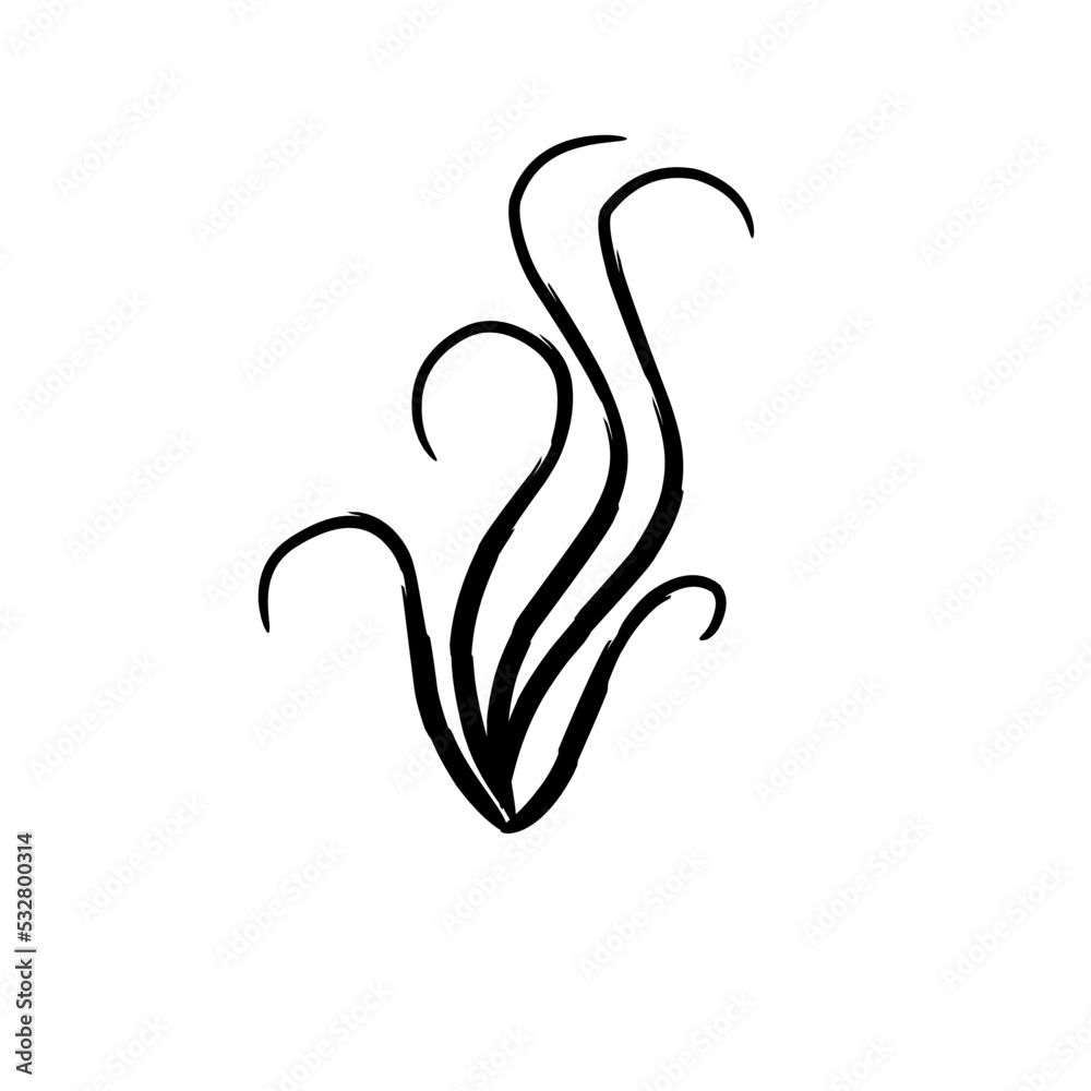 Smoke line vector Smoke line vector