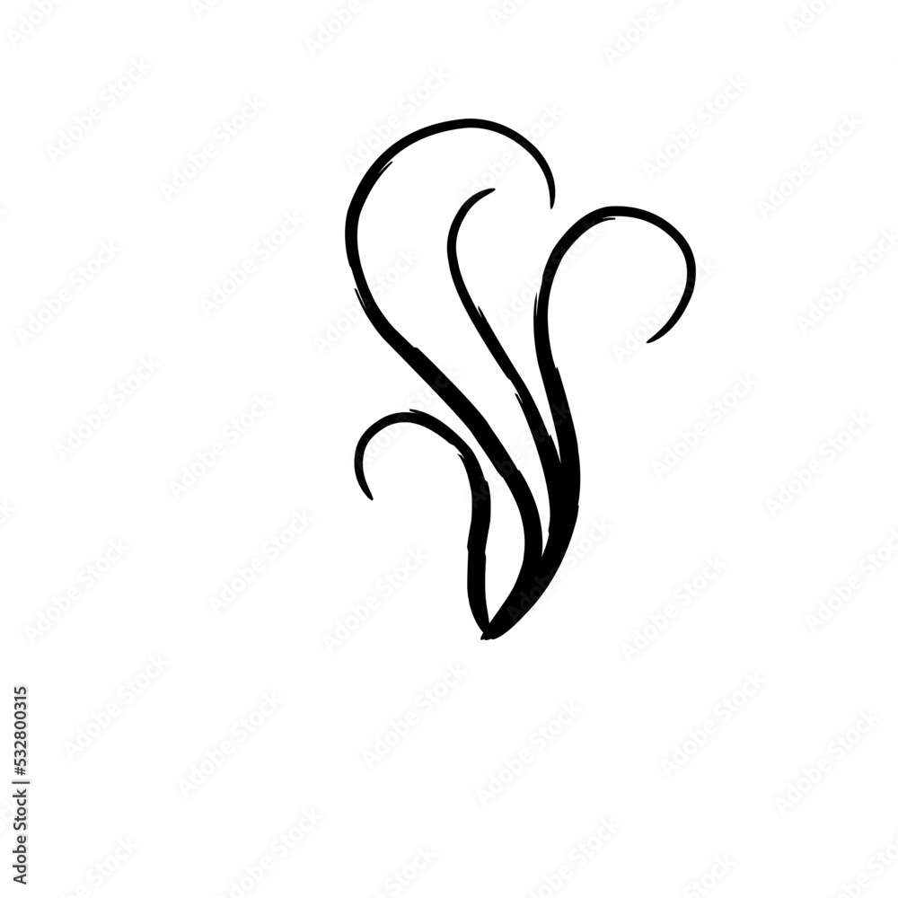 Smoke line vector Smoke line vector