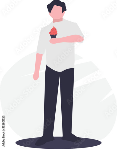 Boy Eating Ice Cream