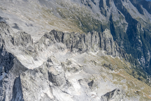 Sissone peak sharp crags on Mello valley  Italy