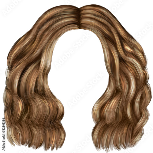hair style woman isolated