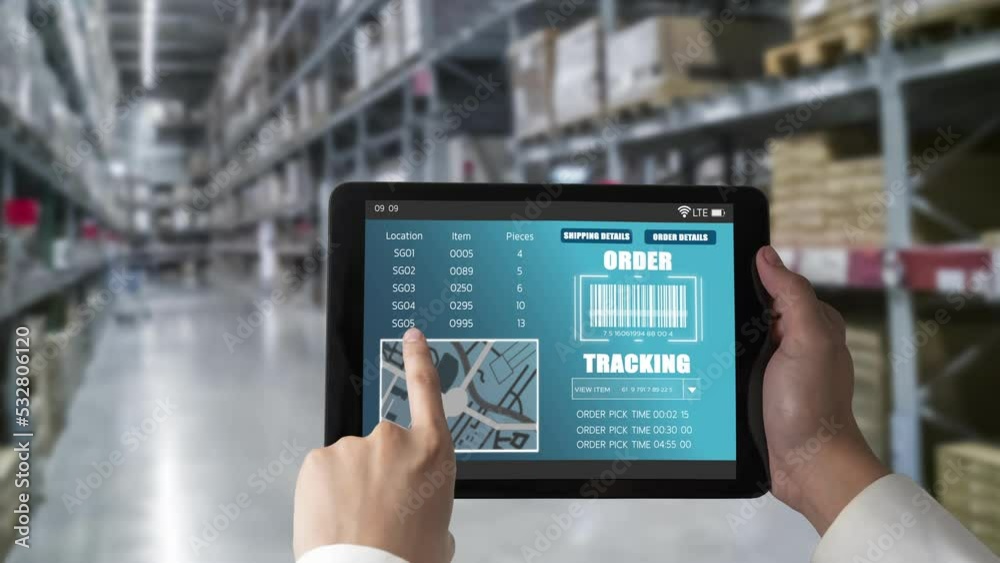 Warehouse management deft software in computer for real time monitoring ...