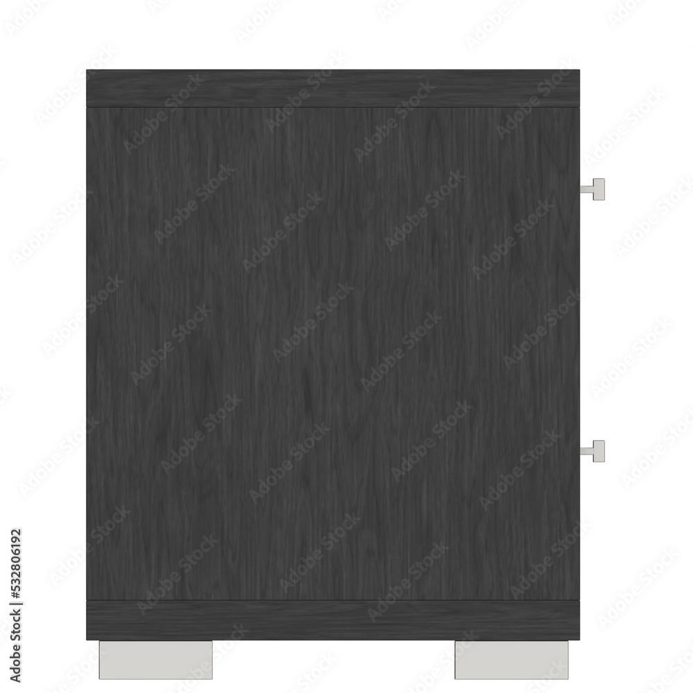 Obraz premium 3D rendering illustration of a bedside table