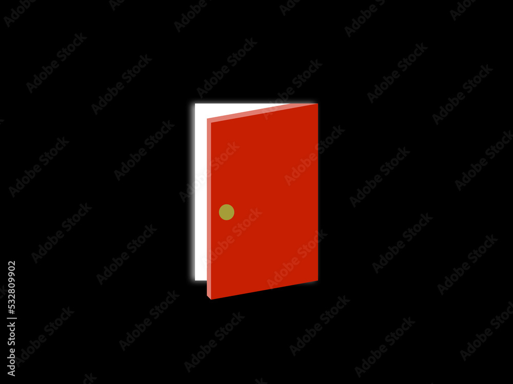 光へと続くドア：赤