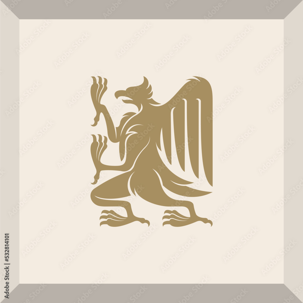 Fototapeta premium grivin logo for symbol or icon
