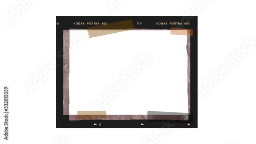 film strip icon isolated on transparent background. tape photo film strip frame, Video Film strip roll, photo