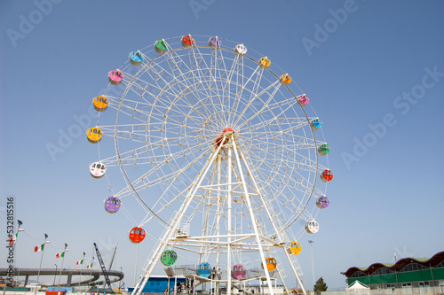 Ferris wheel on the seafront of the city of pescara