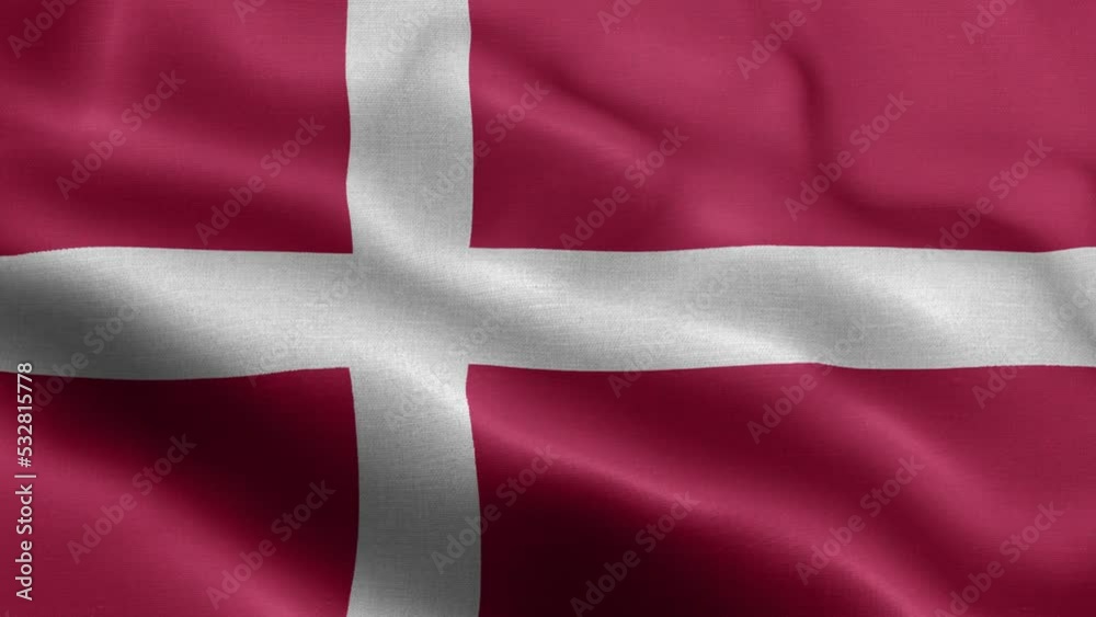 Flag Of Denmark - Denmark Flag High Detail - National flag Denmark wave Pattern loopable Elements - Fabric texture and endless loop - Highly Detailed Flag - The flag of fluttering in the wind Flag Of Denmark - Denmark Flag High Detail - National flag Denmark wave Pattern loopable Elements - Fabric texture and endless loop - Highly Detailed Flag - The flag of fluttering in the wind