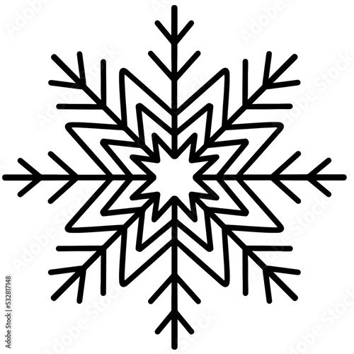 Snowflake vector design, snowflake svg