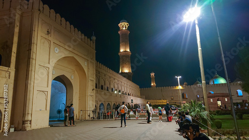 mosque at night