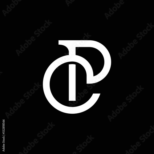 Modern minimalist PC logo design