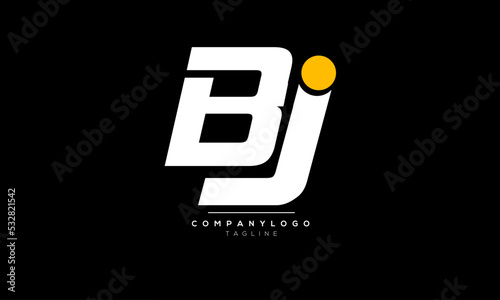 Alphabet letters Initials Monogram logo BJ, BJ INITIAL, BJ letter