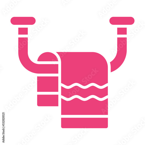 Towel Multicolor Glyph Icon