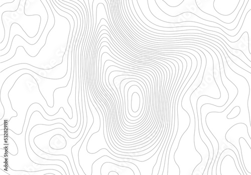 Mopographic map. The stylized height of the topographic contour in lines and contours.  stock illustration photo