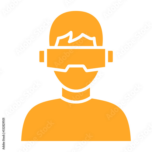 Vr Multicolor Glyph Icon