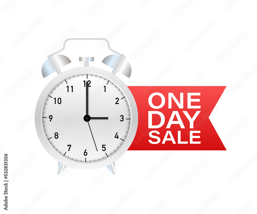 One day Sale. Special offer price sign. Advertising Discounts symbol. Speech bubble tag. stock illustration One day Sale. Special offer price sign. Advertising Discounts symbol. Speech bubble tag. stock illustration