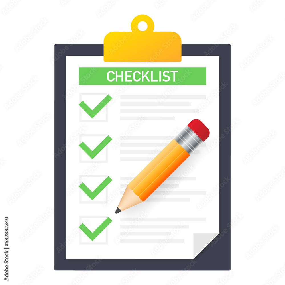 Clipboard with checklist icon. Clipboard with checklist icon for web. illustration. Clipboard with checklist icon. Clipboard with checklist icon for web. illustration.