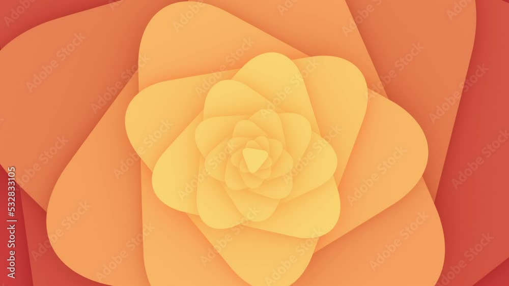 fibonacci spiral fractal 3d animation loop, golden ratio geometric mathematical backdrop. can be used to represent esoteric, psychedelic or sequence motion 