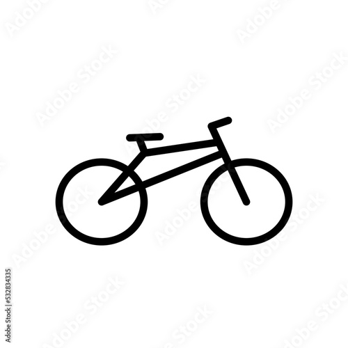 bicycle isolated on white background