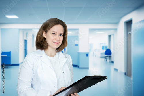 medic doctor at the medical clinic, nurse in hospital, Medicine and healthcare, Medical background