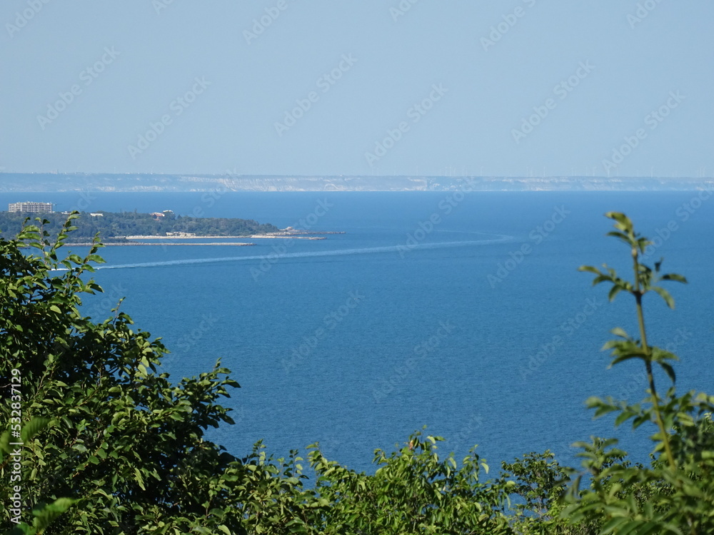 Nice summer view from Varna in Bulgaria 