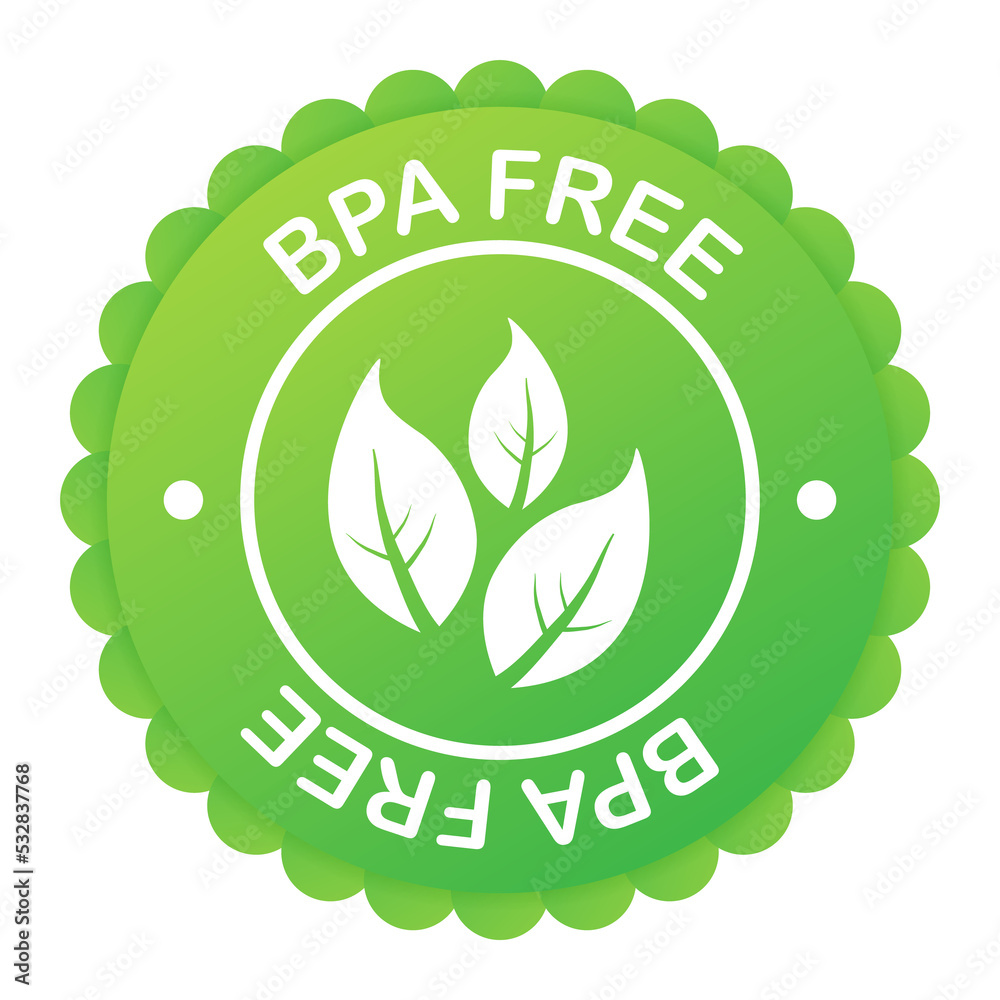 Green colored BPA free emblems, badge, logo, icon. stock illustration. Green colored BPA free emblems, badge, logo, icon. stock illustration.