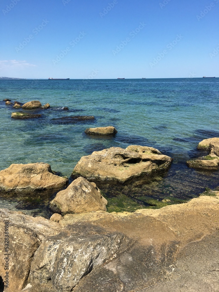 Nice summer view from Varna in Bulgaria 