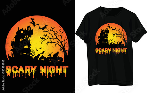 HALLOWEEN T-SHIRT DESIGN . 