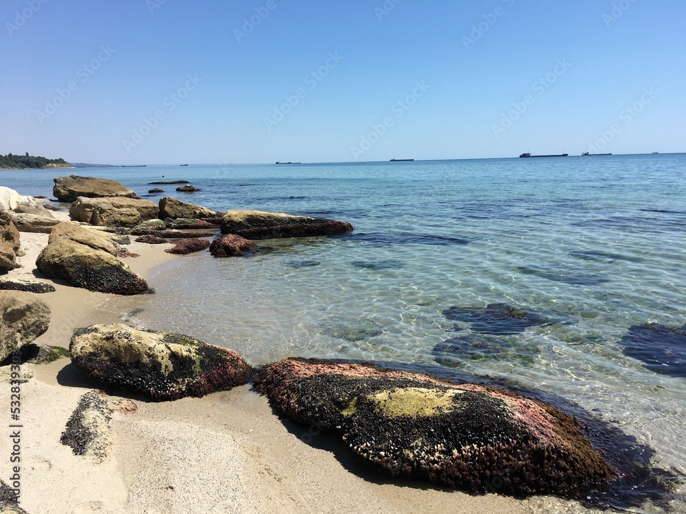 Fototapeta premium Nice summer view from Varna in Bulgaria 