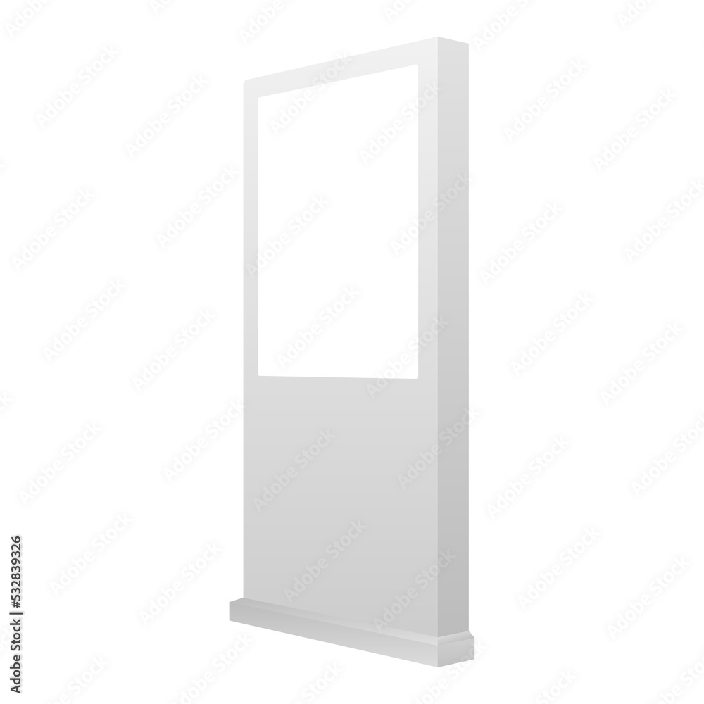 Realistic light box template on white background. Outdoor advertising banner. stock illustration. Realistic light box template on white background. Outdoor advertising banner. stock illustration.