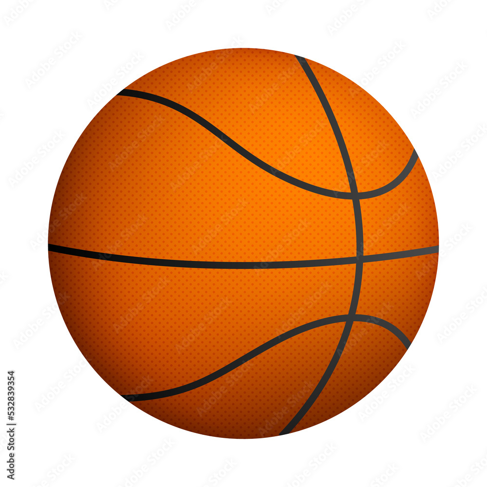 Basketball ball.  illustration isolated on white background.